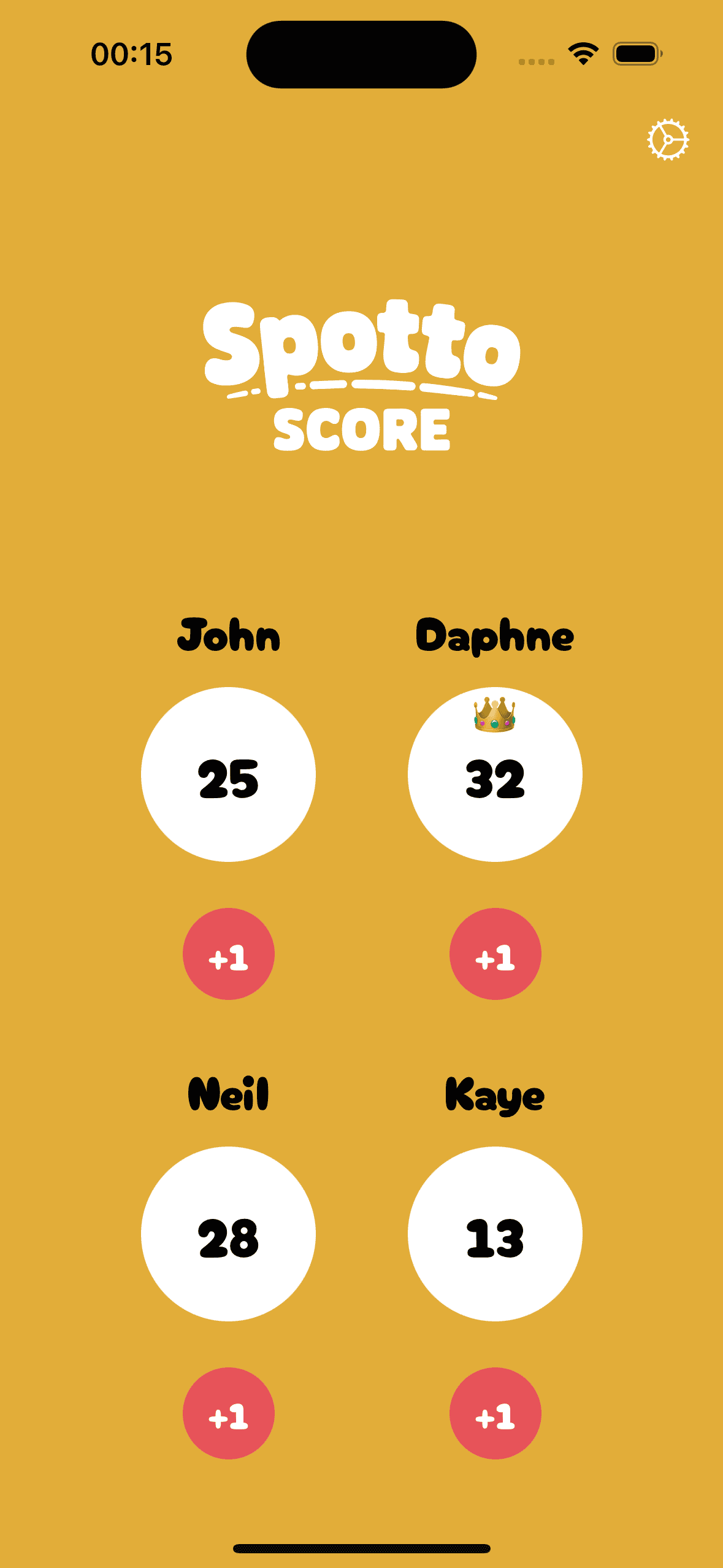 Spotto Score App | 2 - 4 Players
